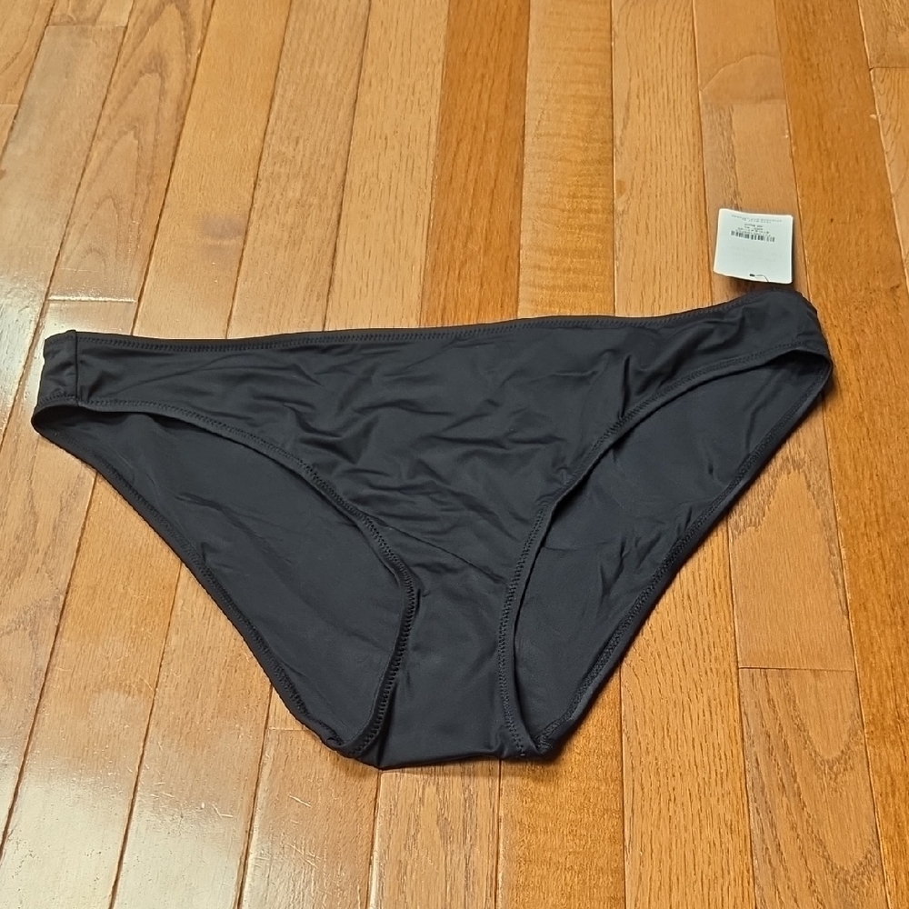 NWT: Women’s Black Bikini Bottom - Classic Swim Brief